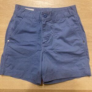 Stio Women's Cargo Shorts in Slate Blue